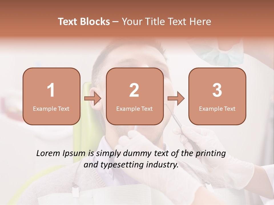 A Man Getting His Teeth Checked By A Dentist PowerPoint Template