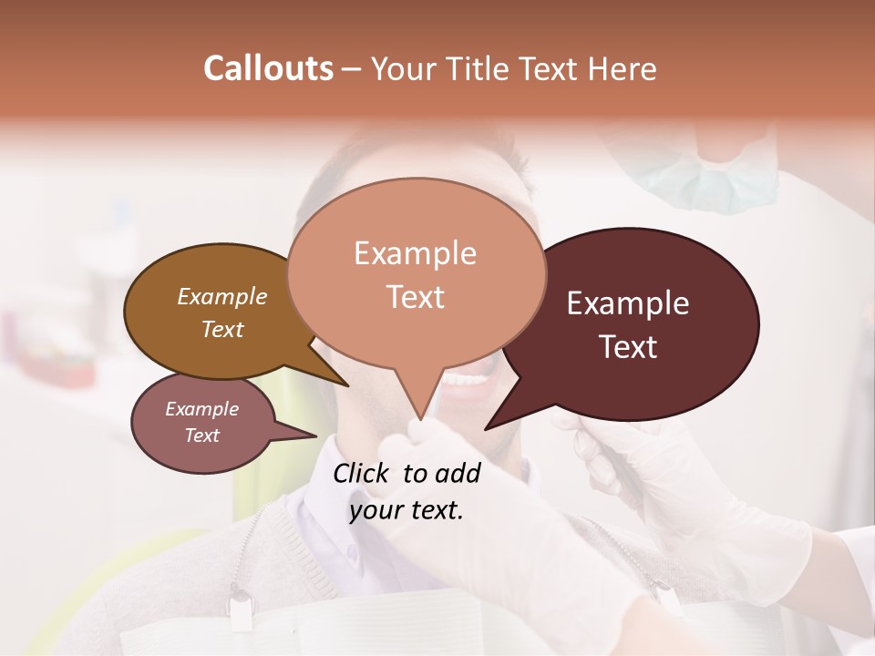 A Man Getting His Teeth Checked By A Dentist PowerPoint Template