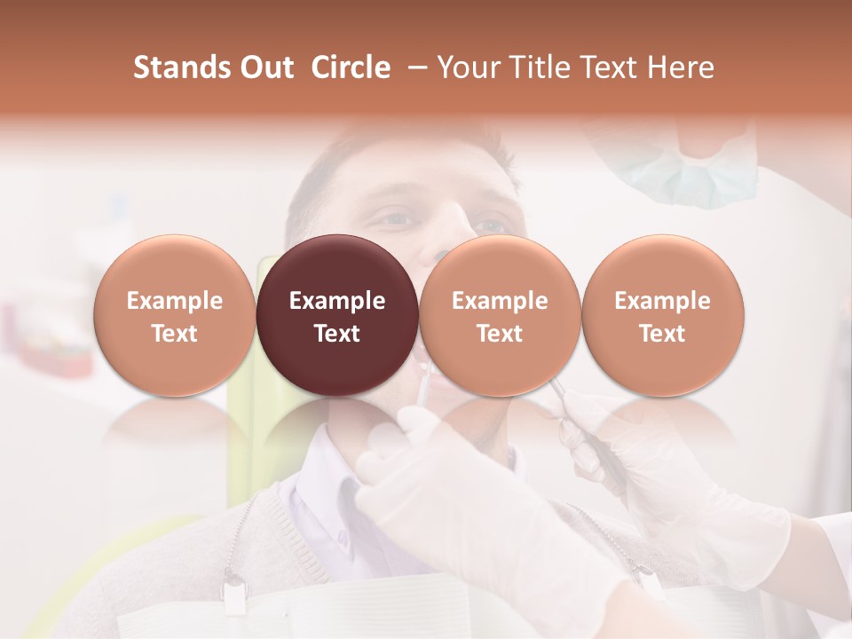 A Man Getting His Teeth Checked By A Dentist PowerPoint Template