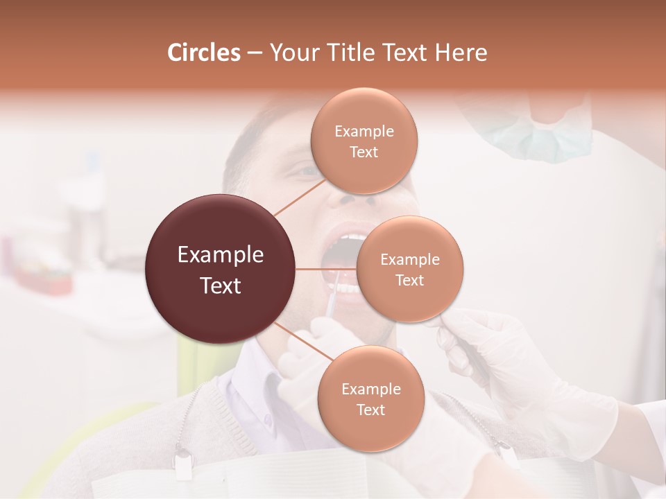 A Man Getting His Teeth Checked By A Dentist PowerPoint Template