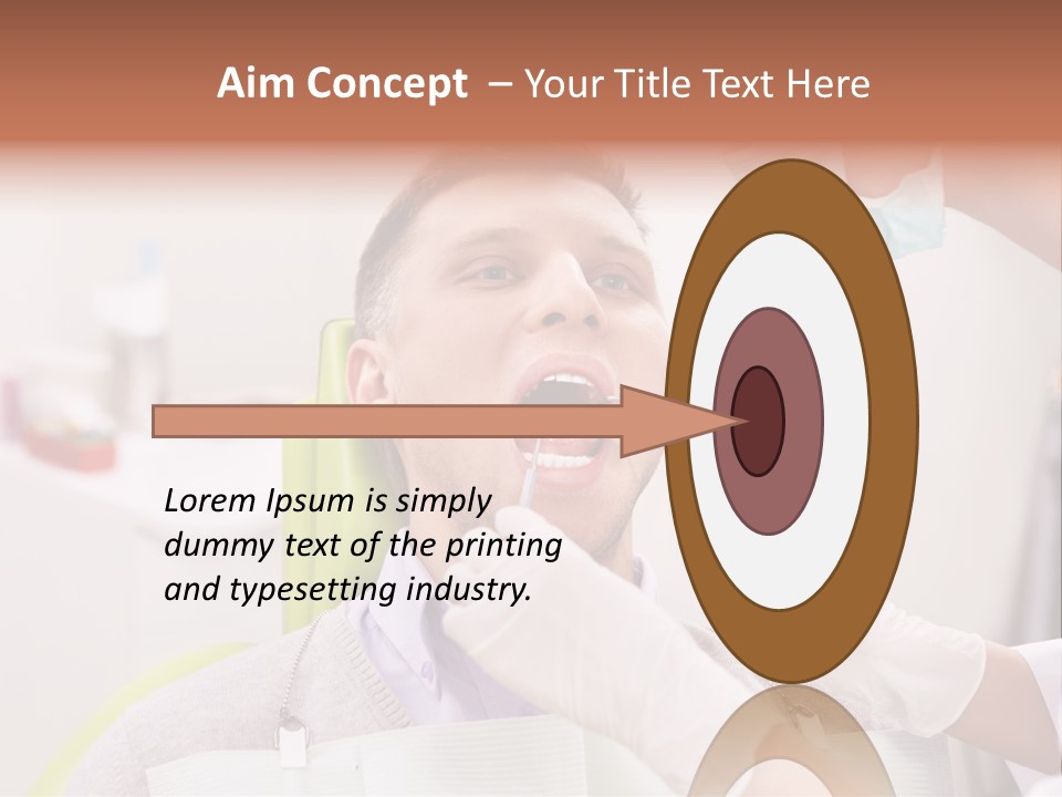 A Man Getting His Teeth Checked By A Dentist PowerPoint Template
