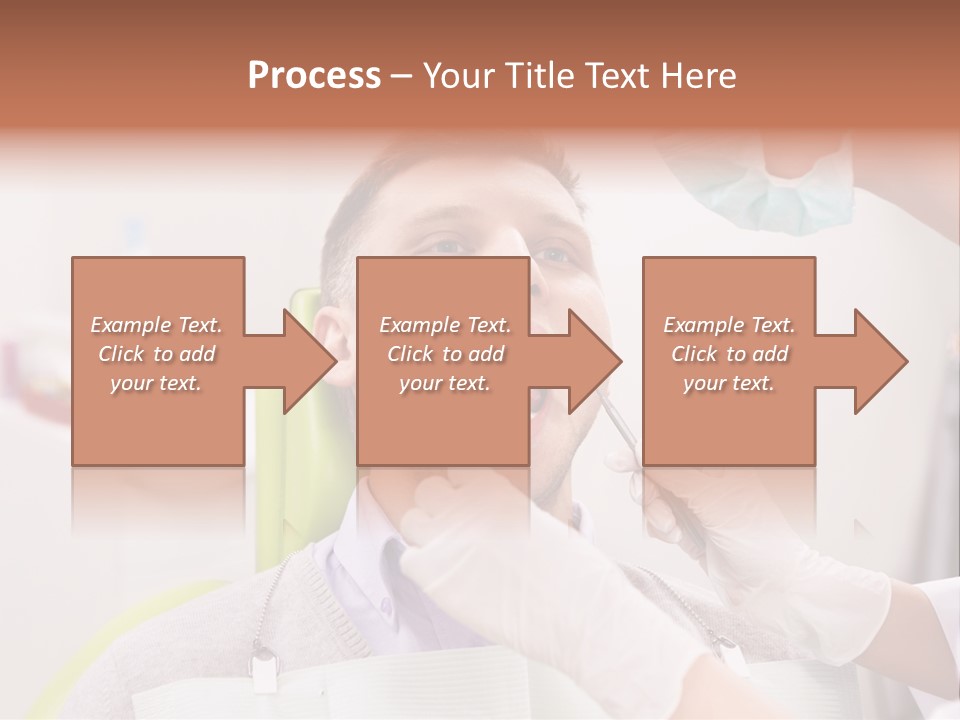 A Man Getting His Teeth Checked By A Dentist PowerPoint Template