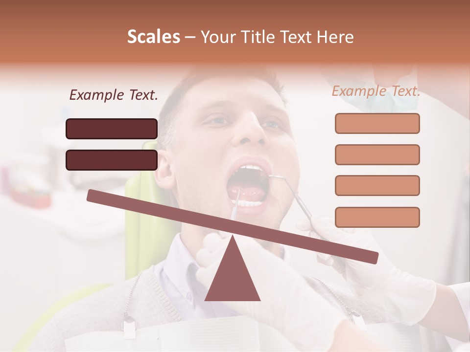 A Man Getting His Teeth Checked By A Dentist PowerPoint Template