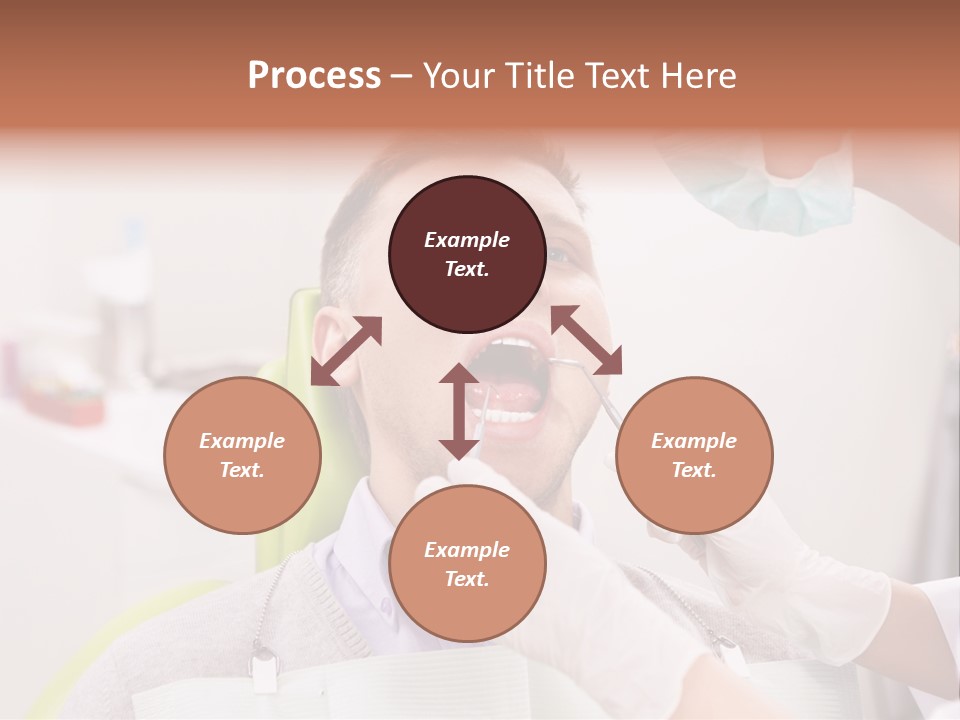 A Man Getting His Teeth Checked By A Dentist PowerPoint Template