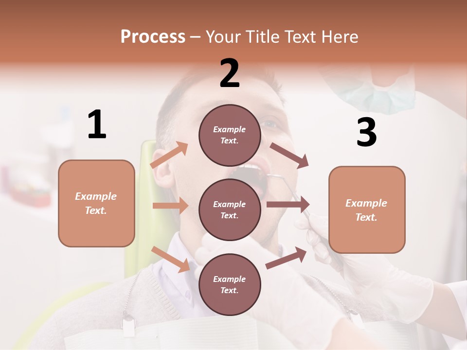 A Man Getting His Teeth Checked By A Dentist PowerPoint Template