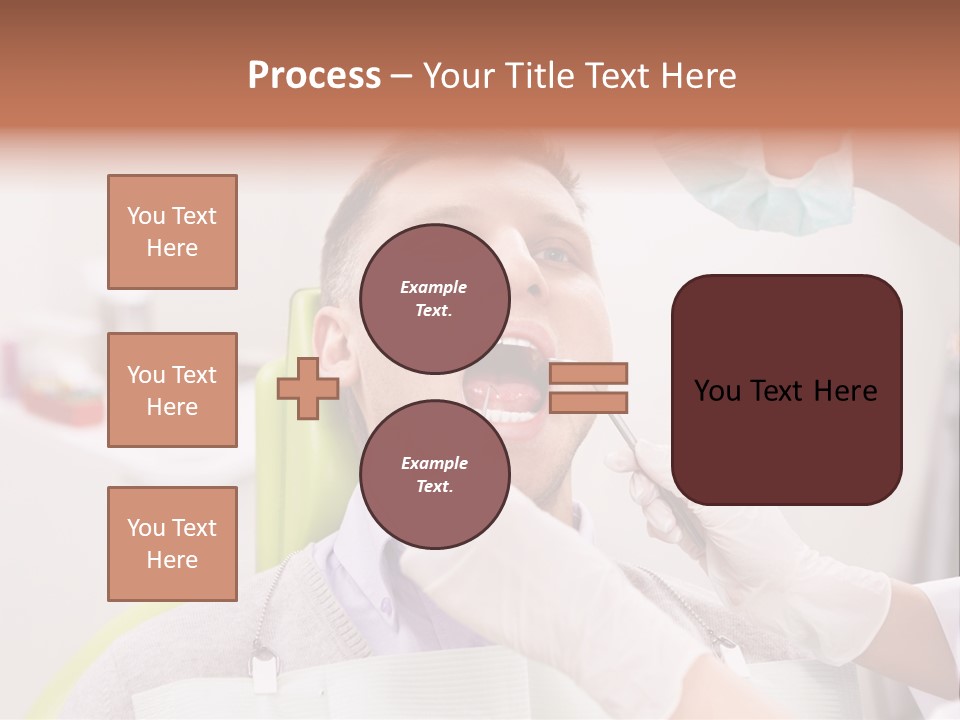 A Man Getting His Teeth Checked By A Dentist PowerPoint Template