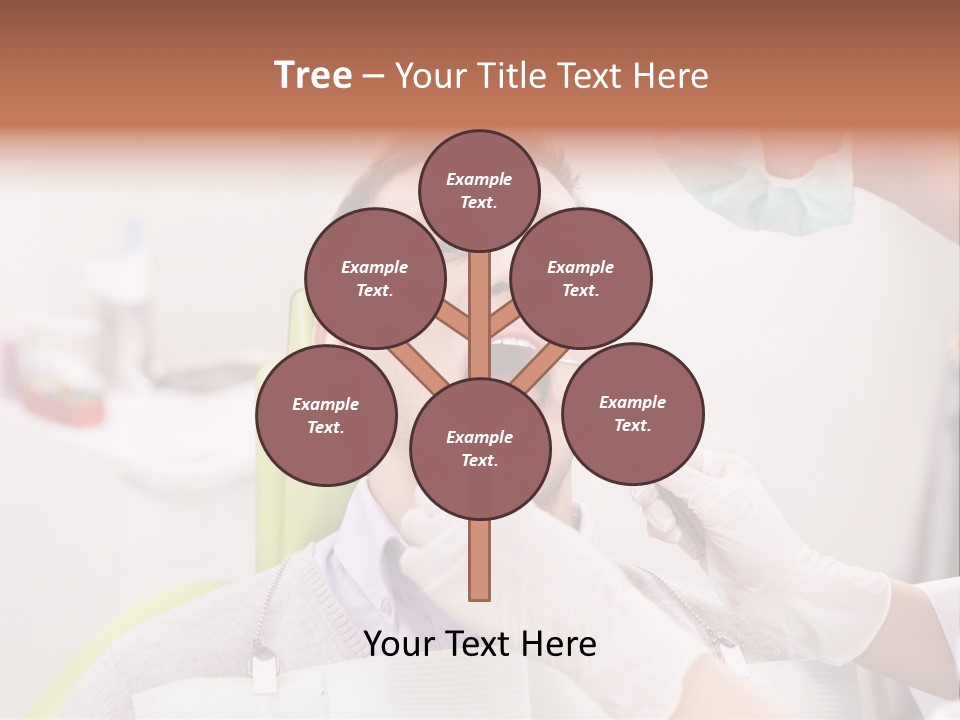 A Man Getting His Teeth Checked By A Dentist PowerPoint Template