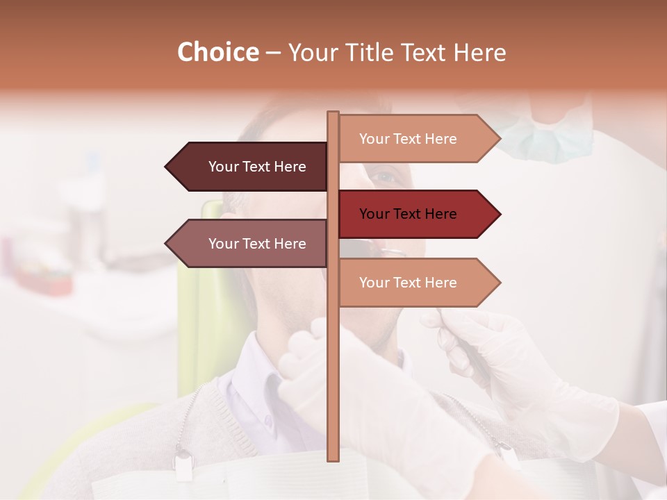 A Man Getting His Teeth Checked By A Dentist PowerPoint Template