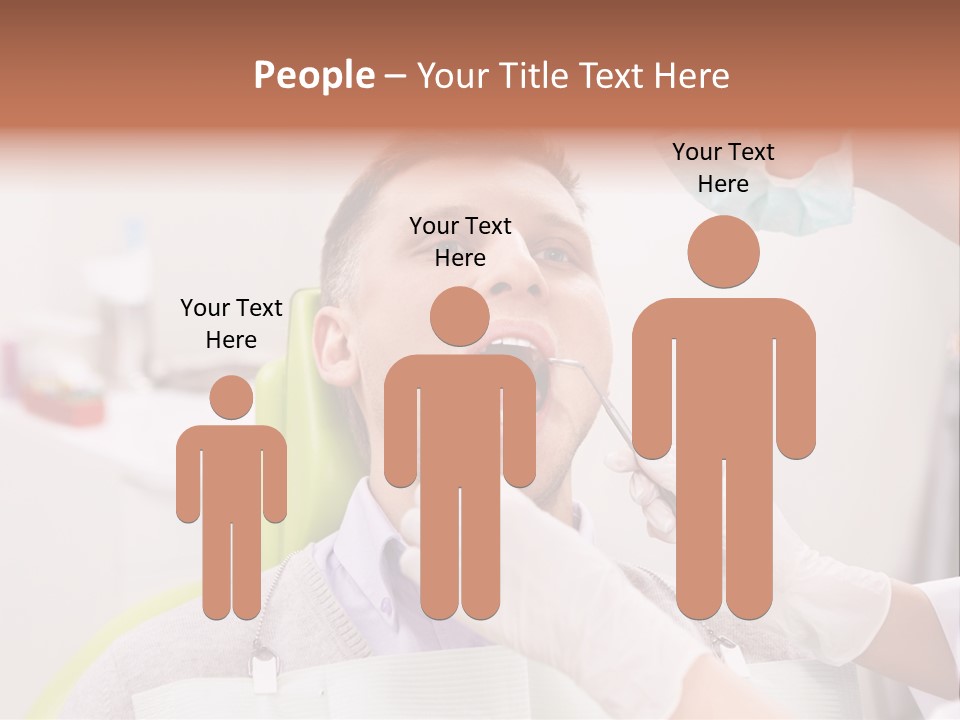 A Man Getting His Teeth Checked By A Dentist PowerPoint Template