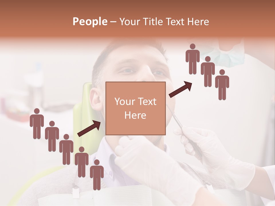 A Man Getting His Teeth Checked By A Dentist PowerPoint Template