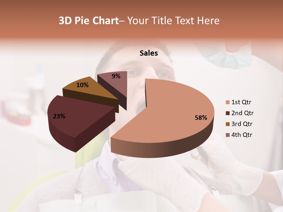 A Man Getting His Teeth Checked By A Dentist PowerPoint Template