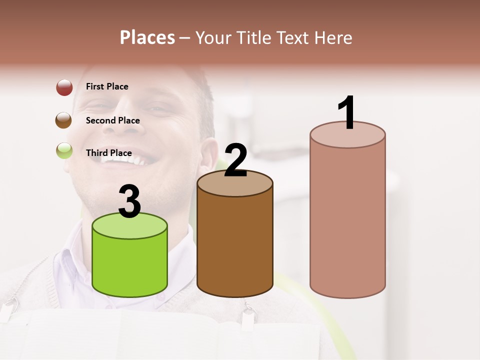 A Man Sitting In A Green Chair With His Eyes Closed PowerPoint Template