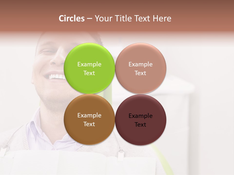 A Man Sitting In A Green Chair With His Eyes Closed PowerPoint Template