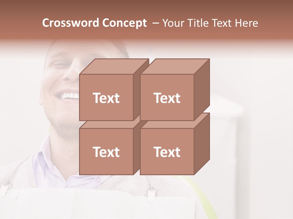 A Man Sitting In A Green Chair With His Eyes Closed PowerPoint Template