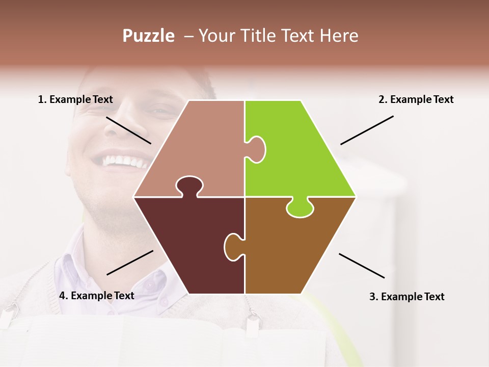 A Man Sitting In A Green Chair With His Eyes Closed PowerPoint Template