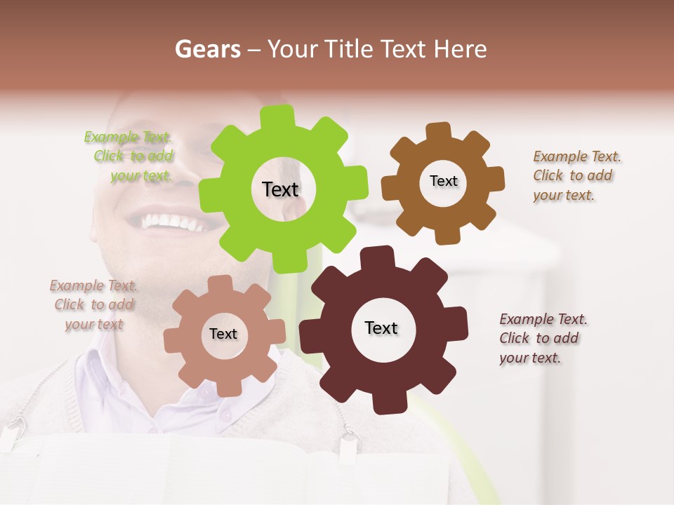 A Man Sitting In A Green Chair With His Eyes Closed PowerPoint Template