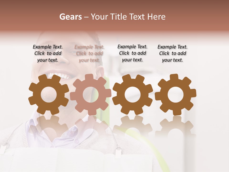 A Man Sitting In A Green Chair With His Eyes Closed PowerPoint Template