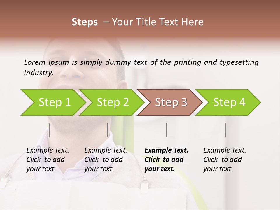 A Man Sitting In A Green Chair With His Eyes Closed PowerPoint Template