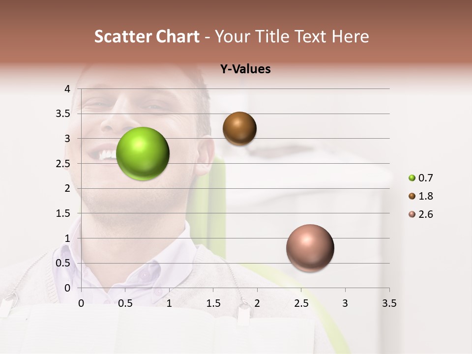 A Man Sitting In A Green Chair With His Eyes Closed PowerPoint Template