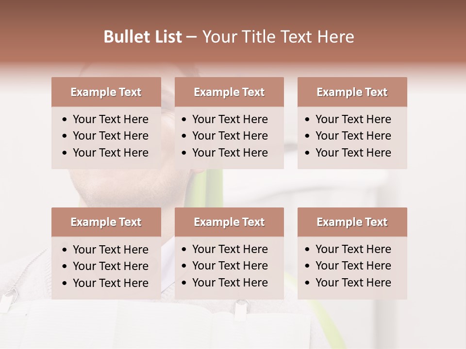 A Man Sitting In A Green Chair With His Eyes Closed PowerPoint Template