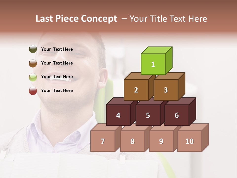 A Man Sitting In A Green Chair With His Eyes Closed PowerPoint Template