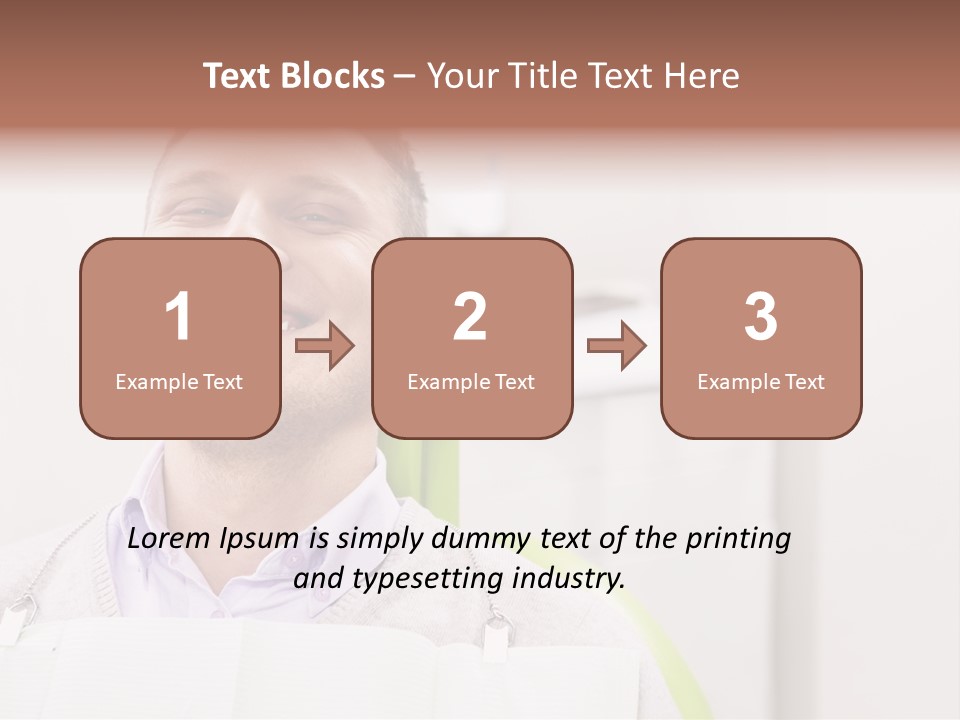 A Man Sitting In A Green Chair With His Eyes Closed PowerPoint Template