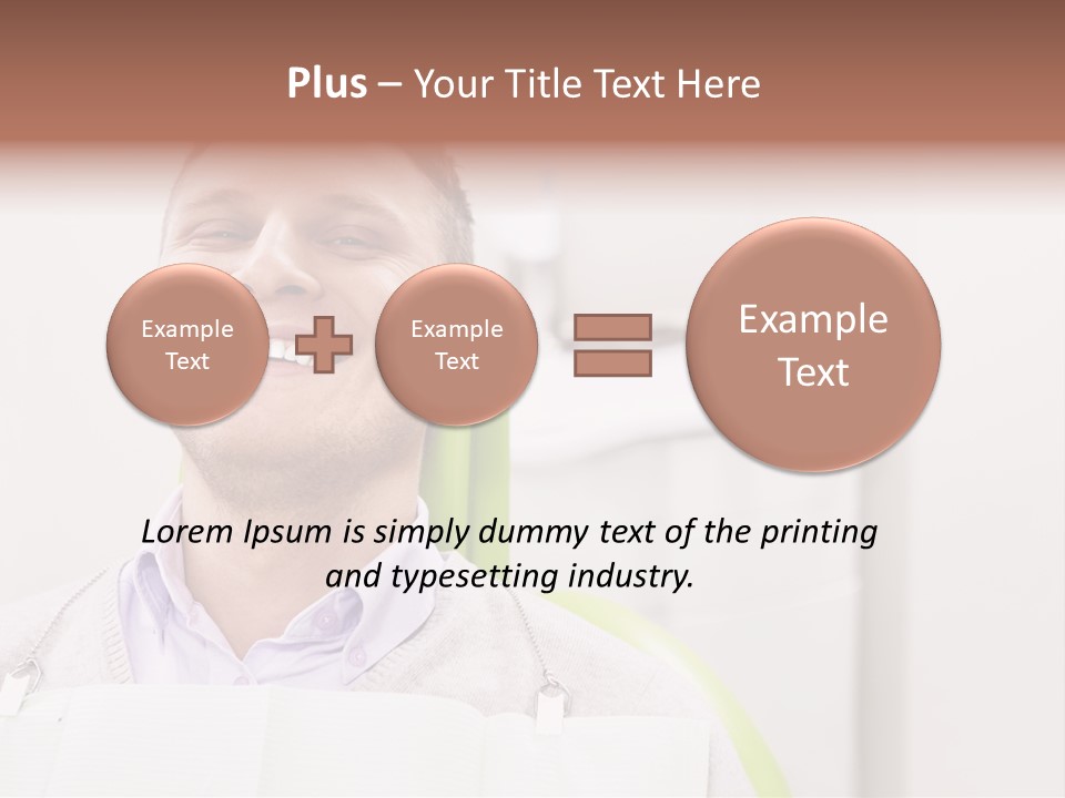 A Man Sitting In A Green Chair With His Eyes Closed PowerPoint Template