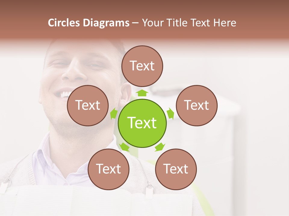 A Man Sitting In A Green Chair With His Eyes Closed PowerPoint Template