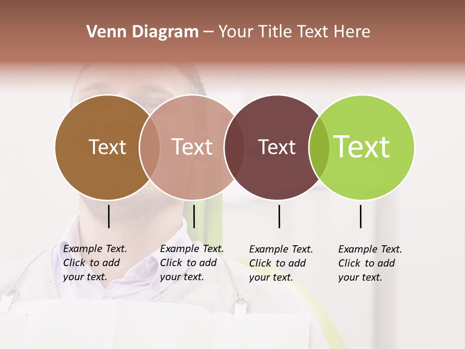 A Man Sitting In A Green Chair With His Eyes Closed PowerPoint Template