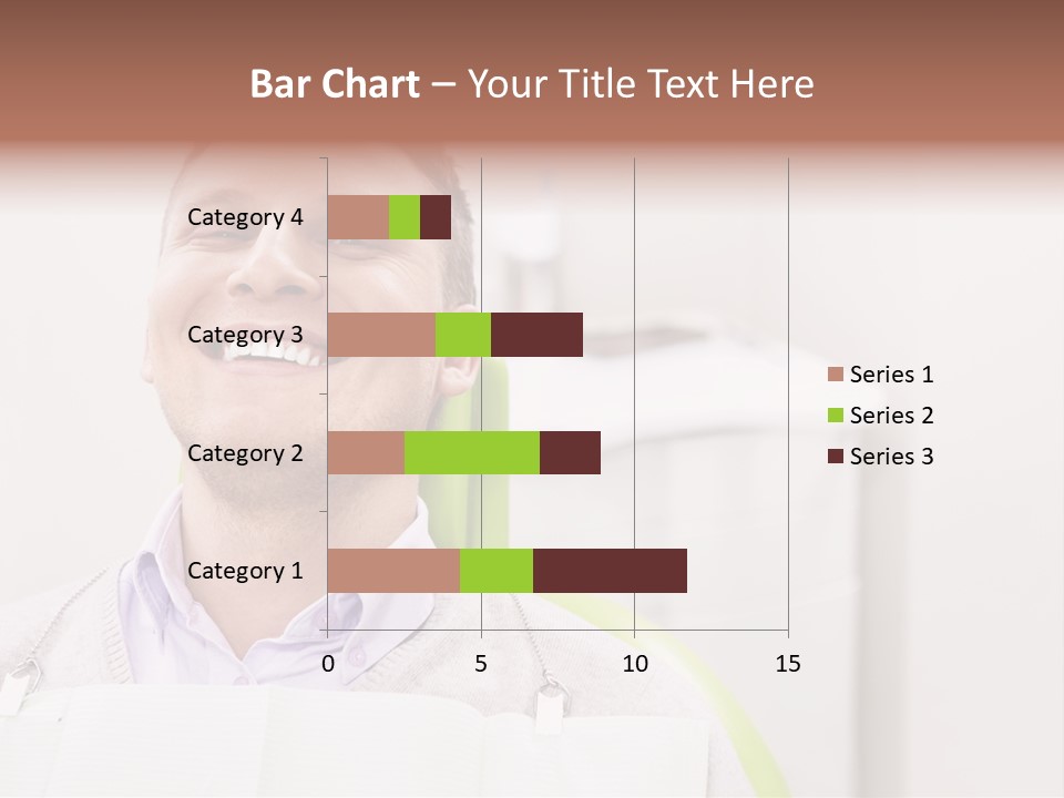 A Man Sitting In A Green Chair With His Eyes Closed PowerPoint Template