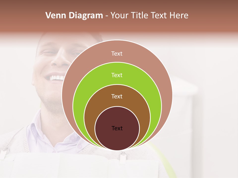 A Man Sitting In A Green Chair With His Eyes Closed PowerPoint Template
