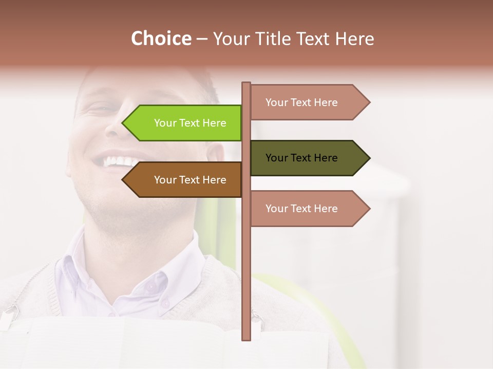 A Man Sitting In A Green Chair With His Eyes Closed PowerPoint Template