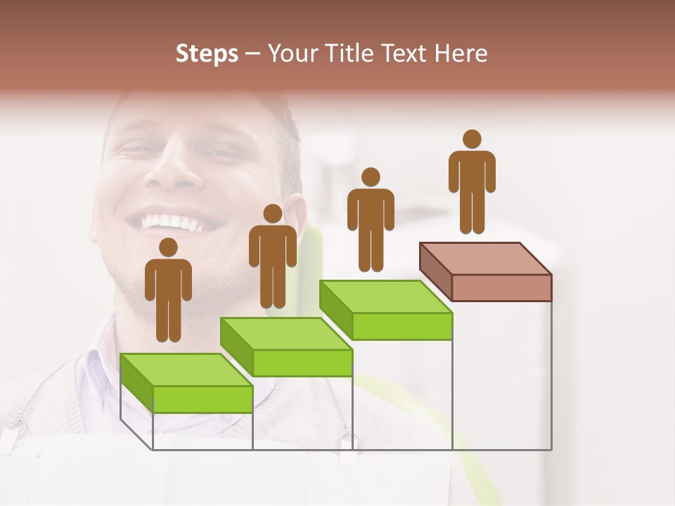 A Man Sitting In A Green Chair With His Eyes Closed PowerPoint Template