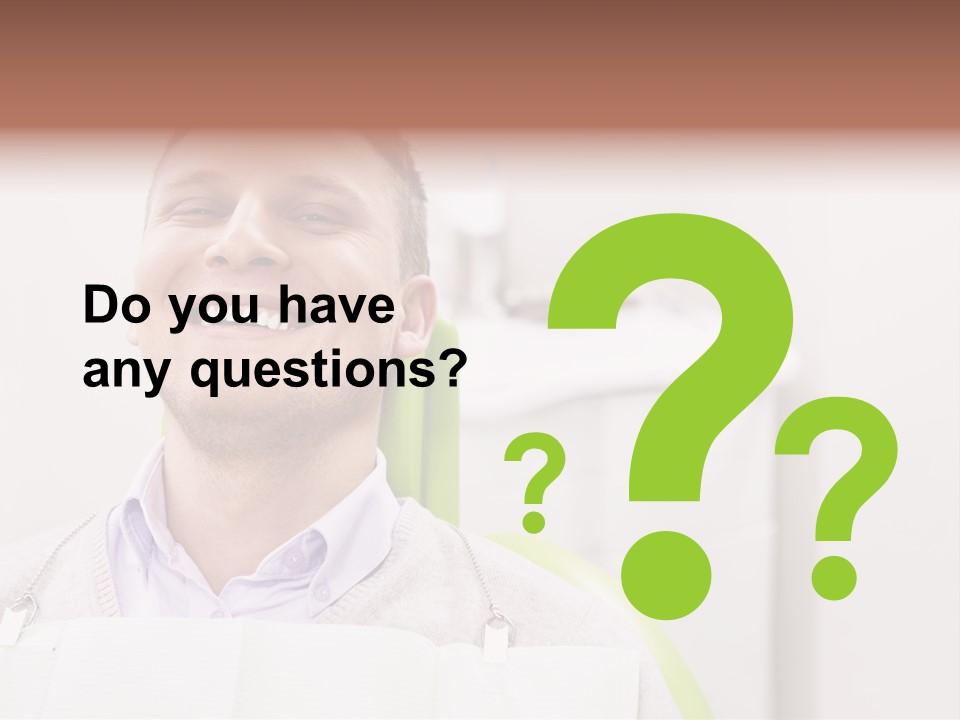 A Man Sitting In A Green Chair With His Eyes Closed PowerPoint Template