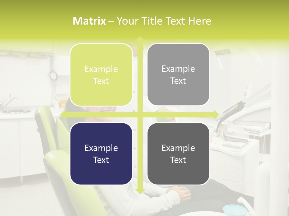 A Man And Woman In A Dental Office PowerPoint Template