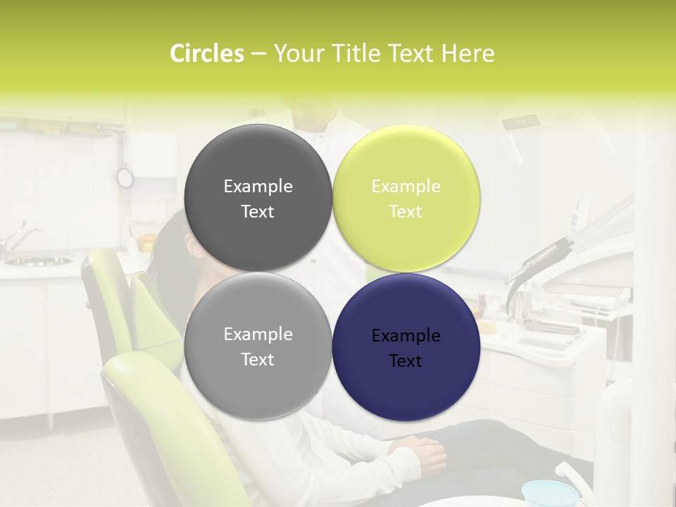 A Man And Woman In A Dental Office PowerPoint Template