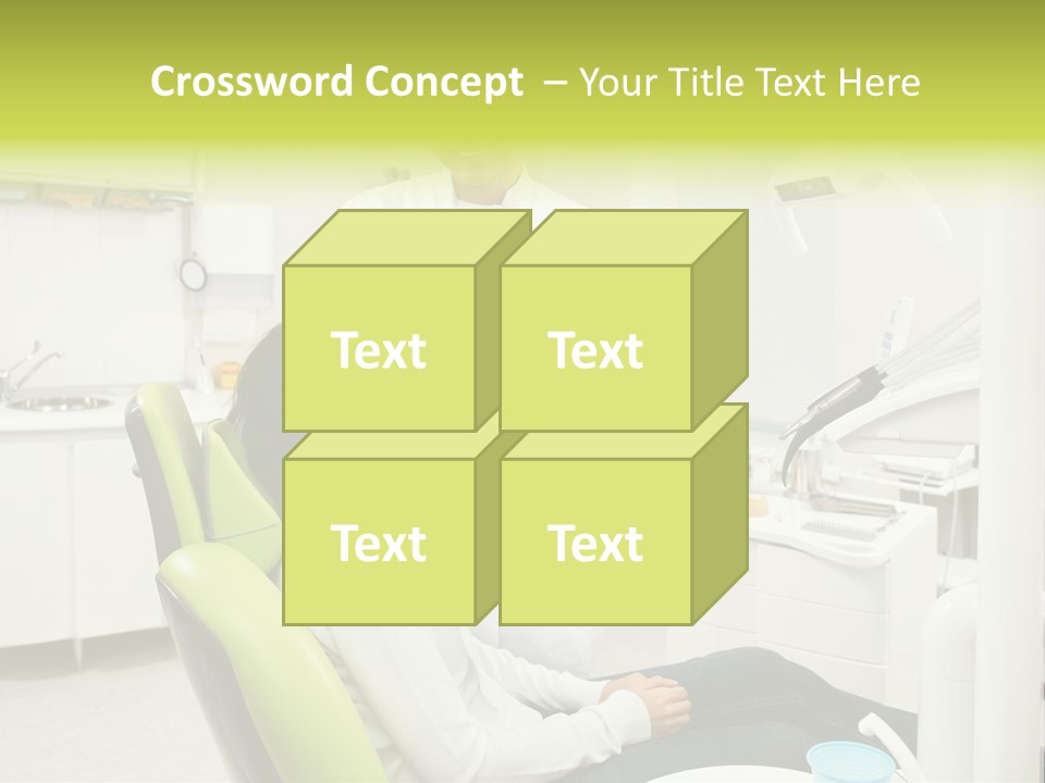 A Man And Woman In A Dental Office PowerPoint Template