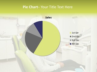 A Man And Woman In A Dental Office PowerPoint Template