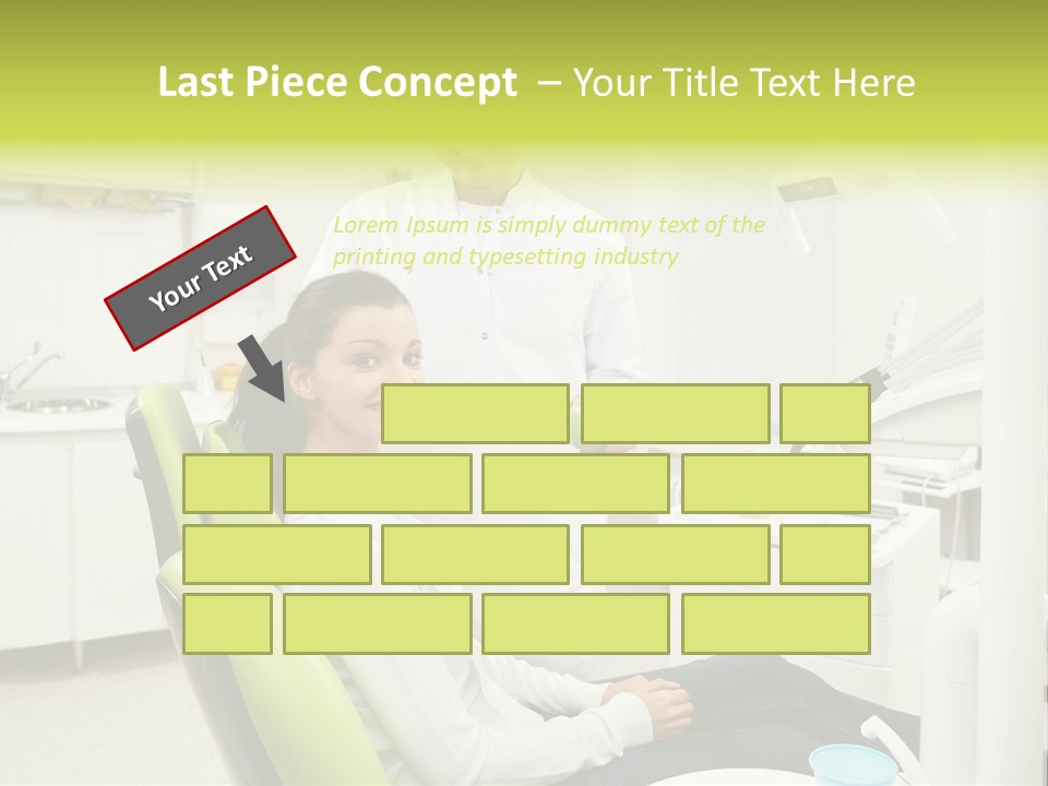 A Man And Woman In A Dental Office PowerPoint Template