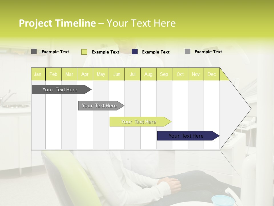 A Man And Woman In A Dental Office PowerPoint Template