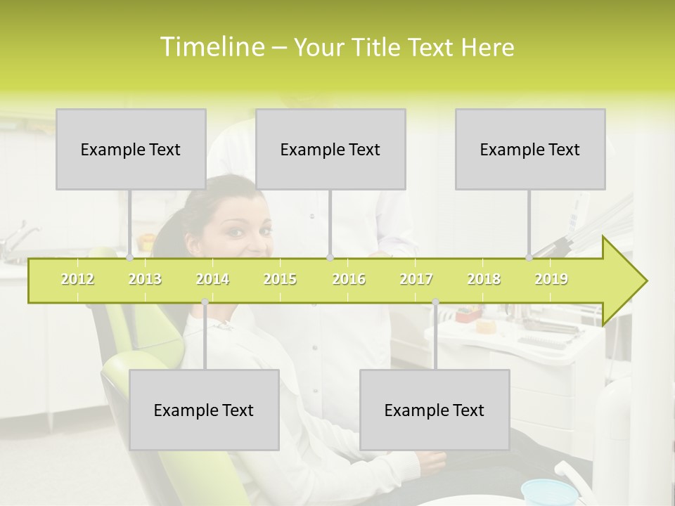 A Man And Woman In A Dental Office PowerPoint Template