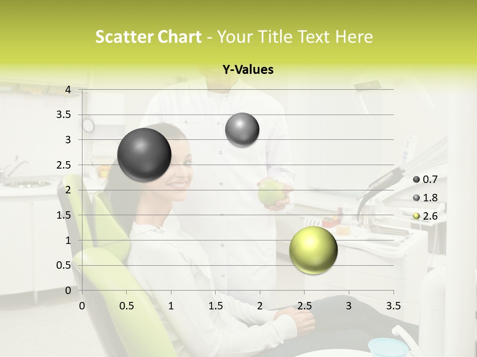 A Man And Woman In A Dental Office PowerPoint Template