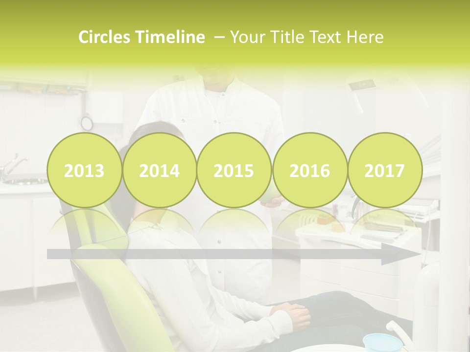 A Man And Woman In A Dental Office PowerPoint Template