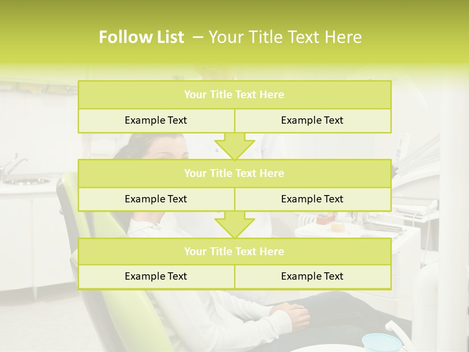 A Man And Woman In A Dental Office PowerPoint Template