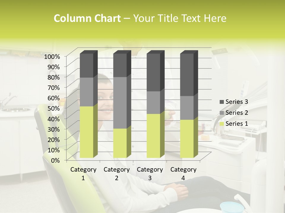 A Man And Woman In A Dental Office PowerPoint Template