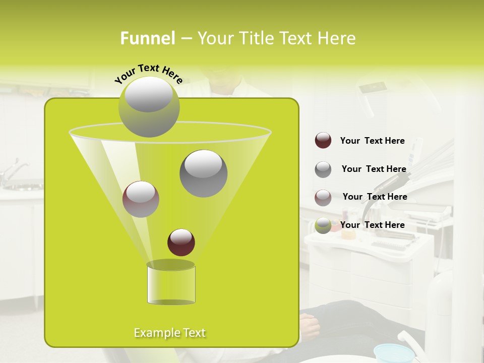 A Man And Woman In A Dental Office PowerPoint Template