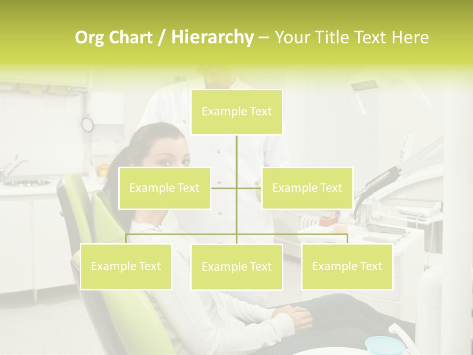 A Man And Woman In A Dental Office PowerPoint Template