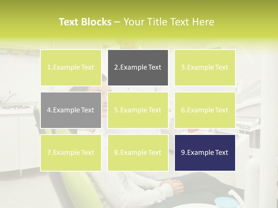 A Man And Woman In A Dental Office PowerPoint Template