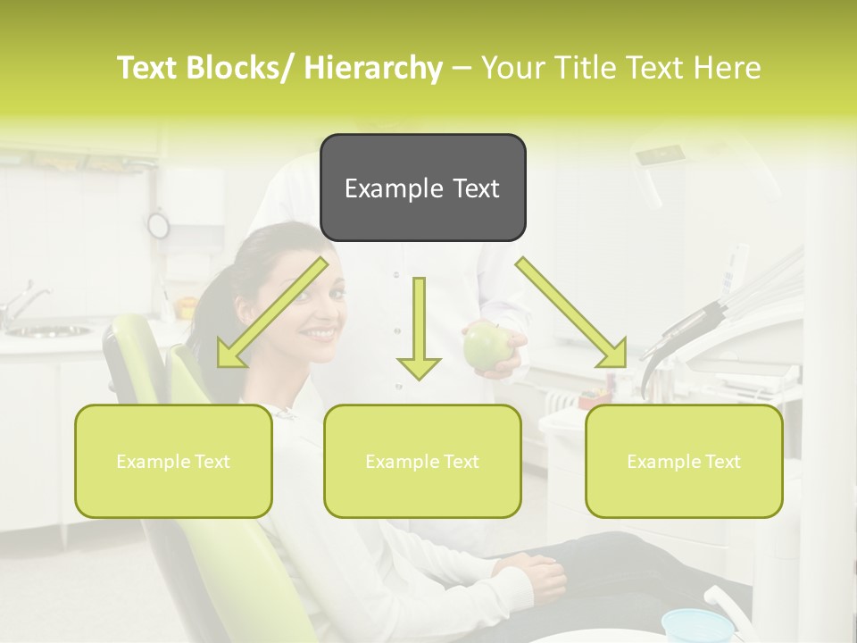 A Man And Woman In A Dental Office PowerPoint Template