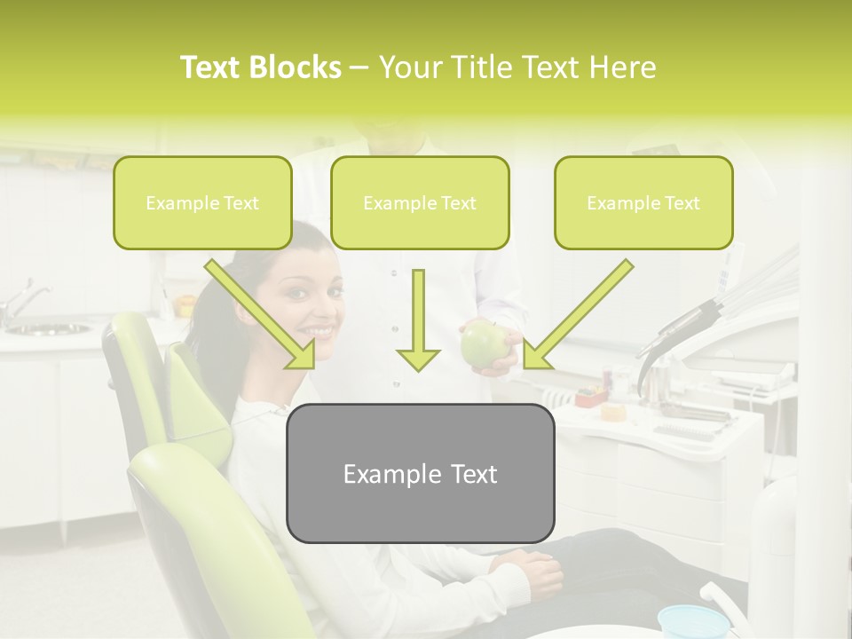 A Man And Woman In A Dental Office PowerPoint Template